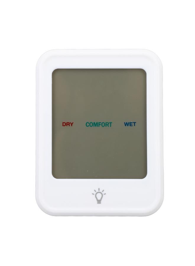 Digital Thermometer Hygrometer Professional High Accuracy Clear Display Indoor Thermometer Humidity Gauge for Room White