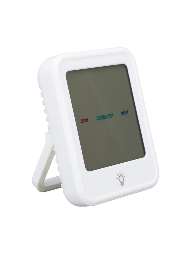 Digital Thermometer Hygrometer Professional High Accuracy Clear Display Indoor Thermometer Humidity Gauge for Room White