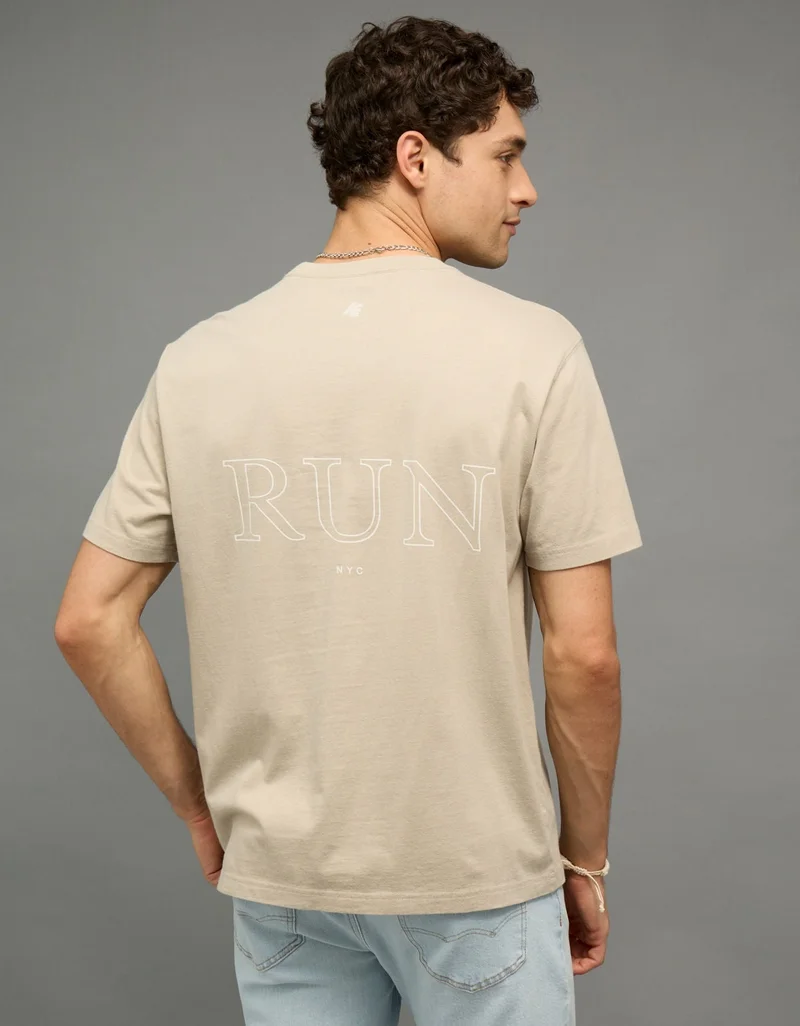 American Eagle  AE Running Club Graphic T-Shirt for Men | Best Price UAE