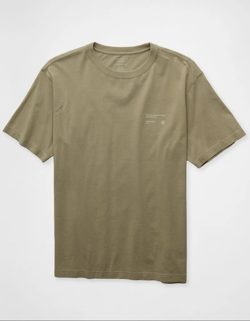 American Eagle  AE Running Club Graphic T-Shirt for Men | Best Price UAE