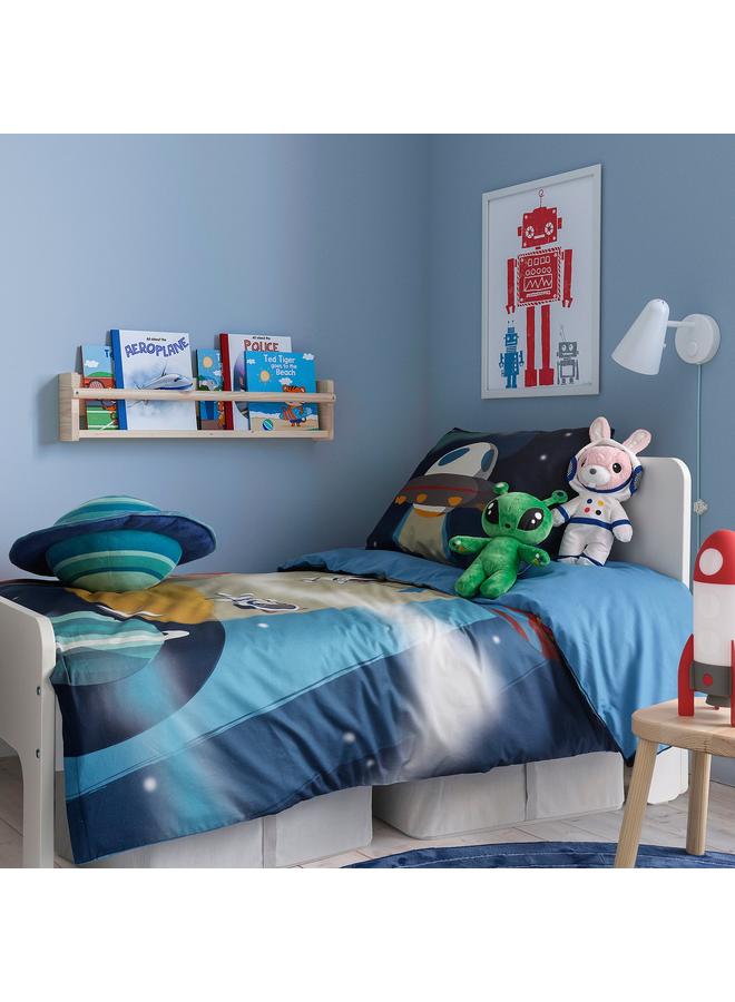 erorex Duvet cover and pillowcase, space/blue, 150x200/50x80 cm - Image 4