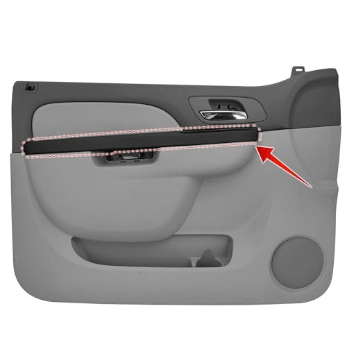 KAIRAY 80994 Front Left Driver Side Armrest, Door Panel Compatible with Chevy Silverado Avalanche Tahoe Suburban GMC Sierra Yukon 2010-2014, Door Release Handle Above Armrest 27 IN, Black GM# 84127280 - Image 5