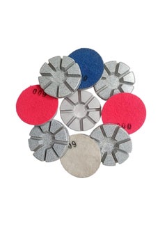 pioneerabrasive Pioneer Abbrasive 12MM Diamond Polishing Pads 10pcs Pioneer Abbrasive 4 Inch Diamond Pad for Marble Granite Stone Polishing Grinding  - Image 2