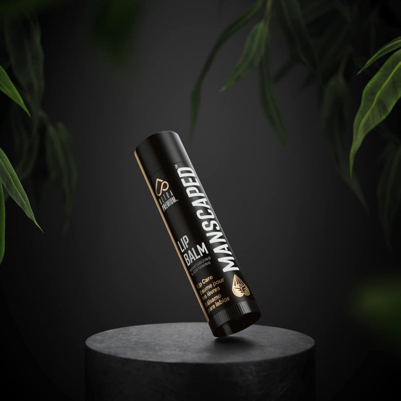 MANSCAPED® مرطب وملطف للشفاه، غني بفيتامين E وزيت النعناع وزيت الأوكالبتوس للشفاه المتشققة، بلمسة نهائية غير لامعة (عبوة من 3 قطع) - Image 5