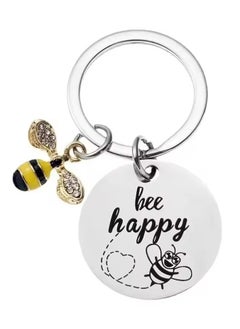 Goolsky Bee Happy Keychain - Inspirational Gift for Women, Mom, Daughter, Son, Daughter, Grandpa, Friends - Perfect for Birthday, Chris  - Image 3