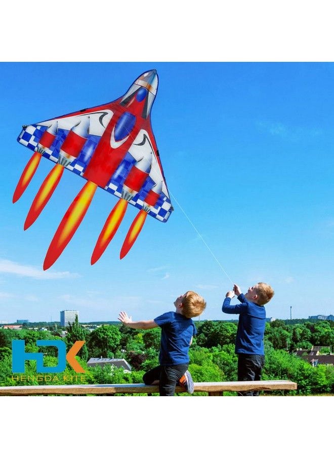 Hengda Kite Delta Plane Kite For Kids And Adultseasy To Flyexcellent Fabric And Structure Designsuitable For Square Beach Grass Parkexcellent Gift(39X47) In  - Image 5