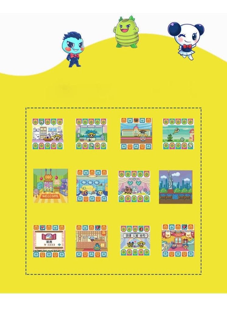 GT-Wheel 12 Pets in One Animal Pet Cyber Pet Toy Retro Funny, Feed, Care, Nurture-Virtual Pet,90s Toy (Purple)  - Image 4