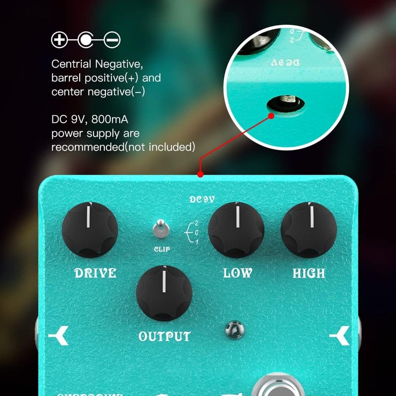 JOYO Tube Overdrive Pedal Vintage Overdrive Pedal with Clear &Transparent Tones for Electric Guitar High-end Edition Dr.J Series (D50) - Image 3