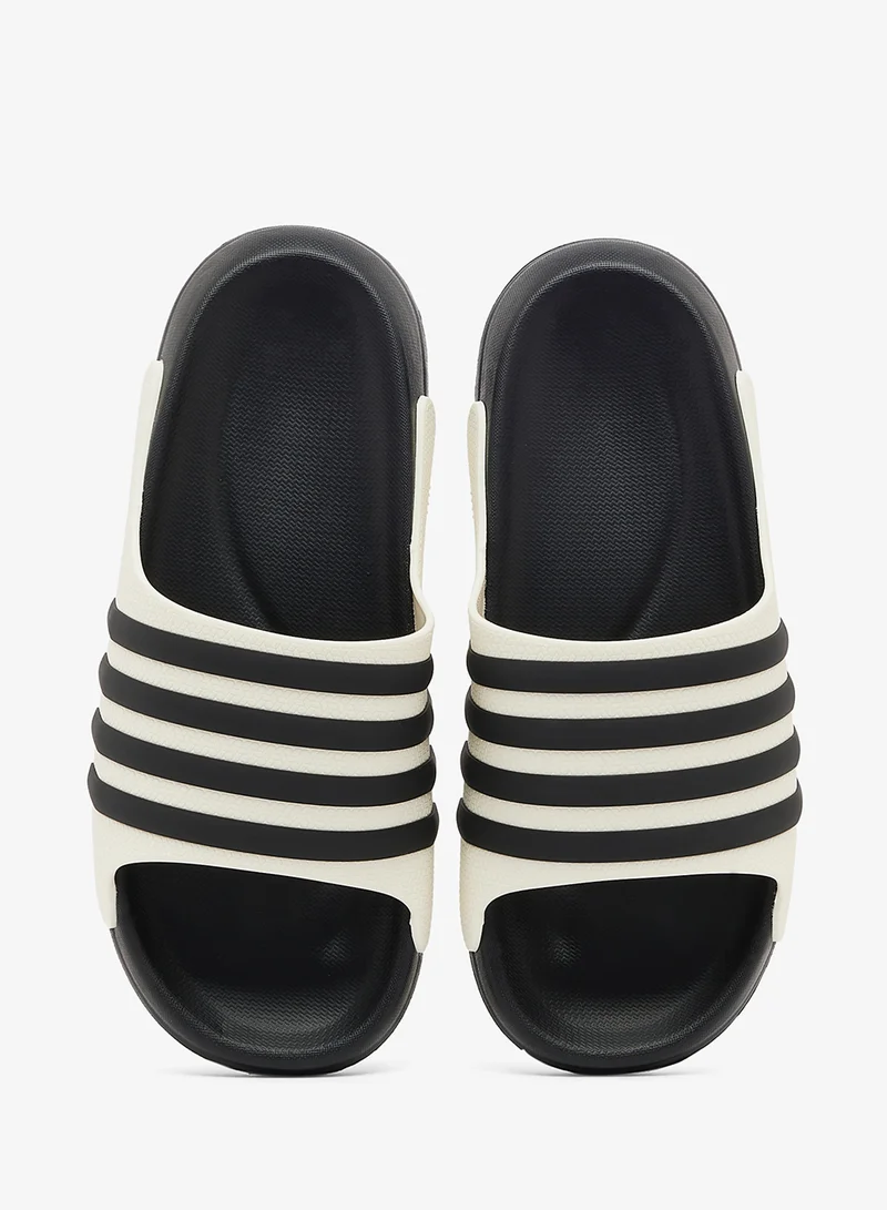 Seventy Five  Casual Stripes Detail Slides for Men | Best Price UAE