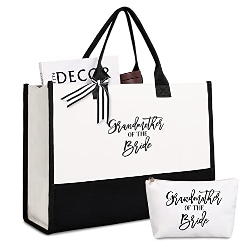 Lamyba Grandmother Tote Bag - Bride Gifts, Black and White - Image 1