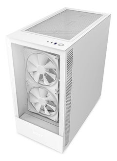 NZXT H5 Elite ATX Mid Tower Case, Up to 240mm Radiator, 6x 120mm Fan Support, Tempered Glass Front Panel & Built-in RGB, Intuitive Cable Management, 2.5”/3.5” Drive Bays, White | CC-H51EW-01  - Image 3