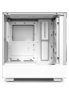 NZXT H5 Elite ATX Mid Tower Case, Up to 240mm Radiator, 6x 120mm Fan Support, Tempered Glass Front Panel & Built-in RGB, Intuitive Cable Management, 2.5”/3.5” Drive Bays, White | CC-H51EW-01  - Image 4