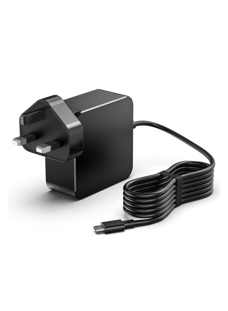 Jippofu 65W USB C Charger Compatible with Lenovo Thinkpad Yoga Tab M9, Huawei Matebook, MacBook Pro/Air, Samsung Galaxy, HP, MSI, ASUS, Dell, Acer, Chromebook and More Type C Laptop Power Adapter