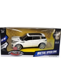 MSZ Range Rover 1:24 With Pull Back Simulation Sound Light Doors Opened Collectible Kids Toys (Assorted Colors)  - Image 1