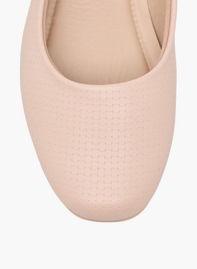 Piccadilly Women's Textured Slip-On Ballerina Shoes  - Image 4