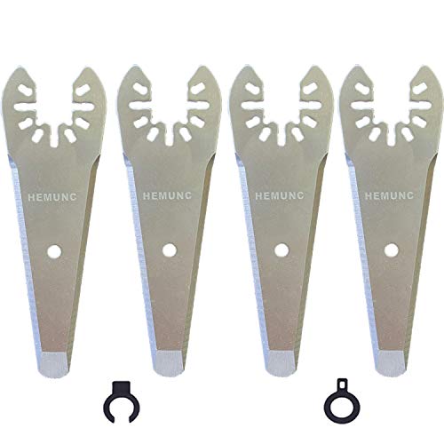 HEMUNC Oscillating Scraper Blades for Caulk Adhesive Sealant Removal for Dewalt Milwaukee Ryobi Bosch Craftsman Dremel Mulimaster Rockwell Multitool Scraper Blades - Image 1