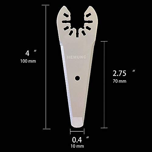 HEMUNC Oscillating Scraper Blades for Caulk Adhesive Sealant Removal for Dewalt Milwaukee Ryobi Bosch Craftsman Dremel Mulimaster Rockwell Multitool Scraper Blades - Image 2