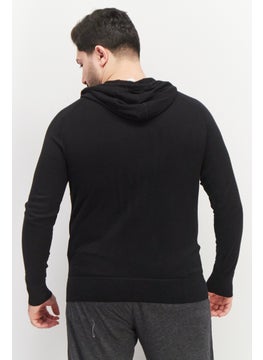 Celio Men Pocket Detail Full Zip Long Sleeve Hoodies, Black  - Image 2