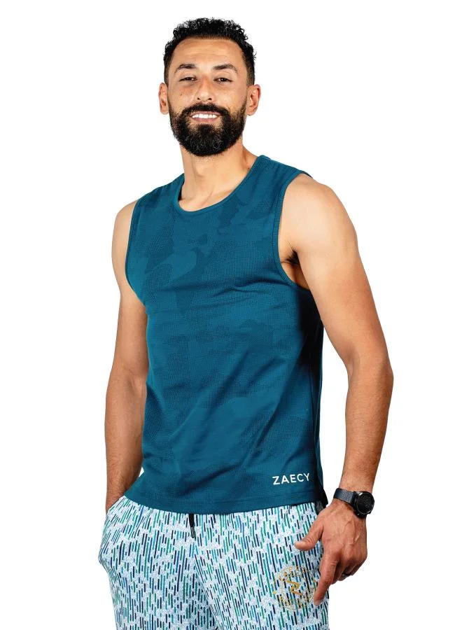 ZAECY Men's Jacquard Tank Top