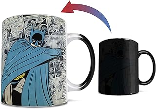 Morphing Mugs DC Comics - Batman - Retro Logo - One 11 oz  Color Changing Heat Sensitive Ceramic Mug Ã¢â‚¬â€œ Image - Image 1