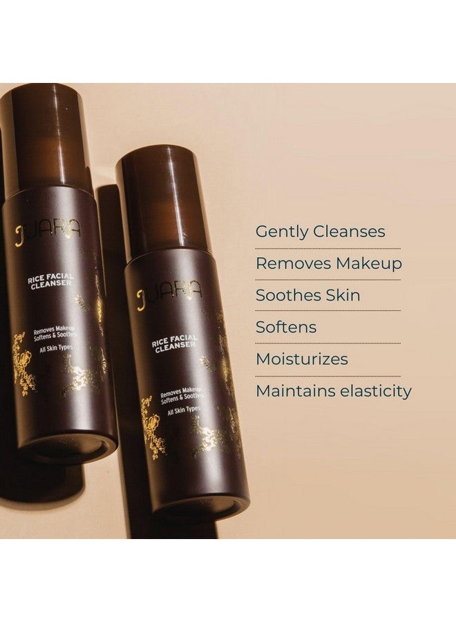 Juara Rice Facial Cleanser | For All Skin Types | Foaming Face Wash | Gently Cleans | Deeply Softens | Cruelty Free Paraben Sulfate Free Vegetarian | 3.3 Oz - Image 2