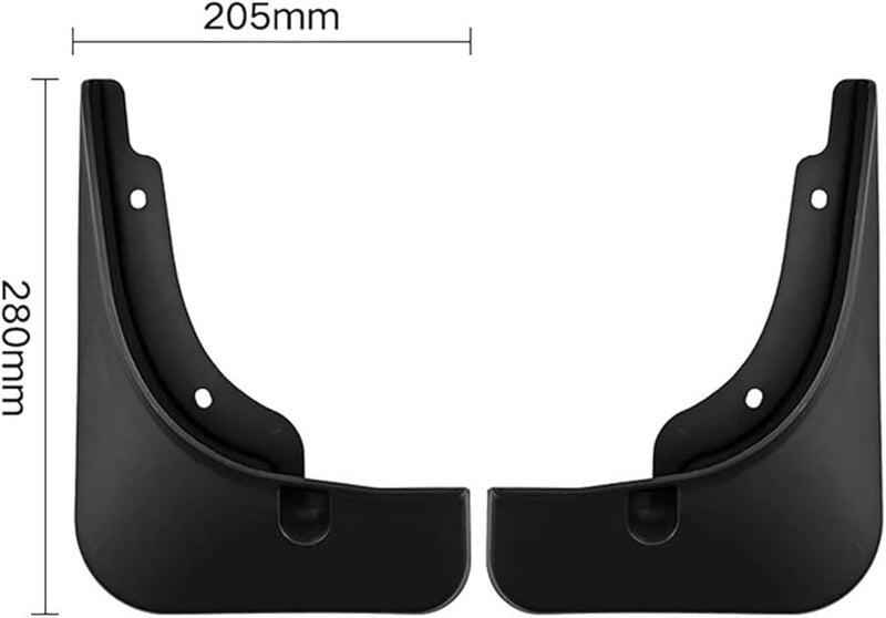4 قطع واقيات الطين السوداء للسيارة، للأجنحة الأمامية والخلفية لسيارة كيا نيرو HEV 2023 2024 - Image 3