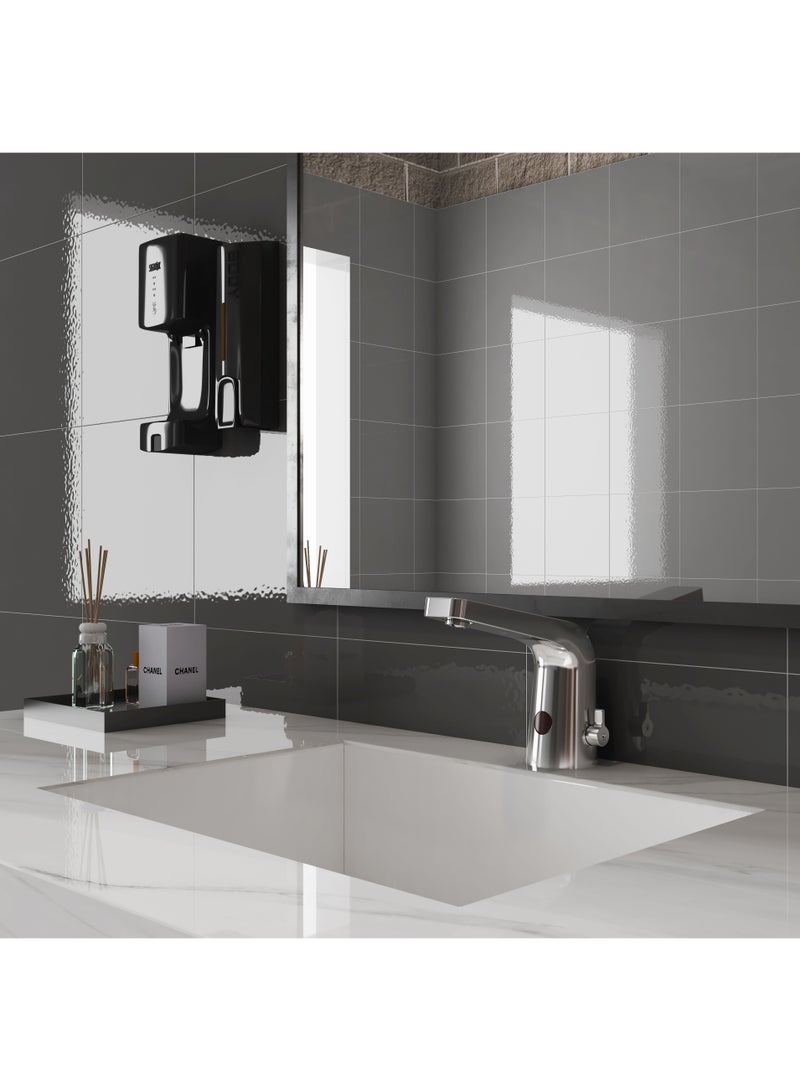 HESANIT 8001E Automatic Sensor Faucet, Chrome Finish, Electronic Touchless, Temperature Control, Water Saving Technology, Washbasin Mount - Image 2