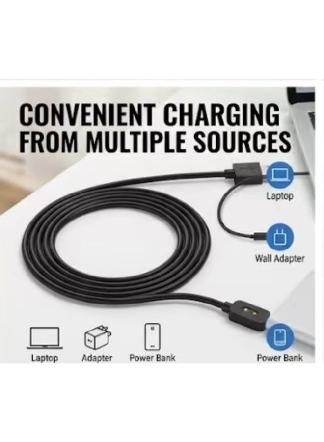 Captaintech 1M Fast Charging USB Cable Compatible with Redmi Watch 5 Lite/Active u0026 Xiaomi Mi Band 9/10 - High-Sensitivity Magnetic Safe Charger Line - Image 5