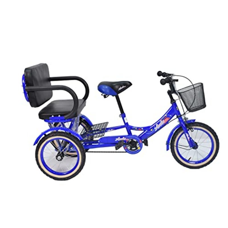 Tricycle with Inner Seat Blue 14-Inch Size Medium TB608-14B - Image 3