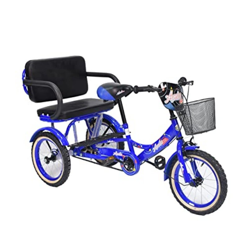 Tricycle with Inner Seat Blue 14-Inch Size Medium TB608-14B - Image 1