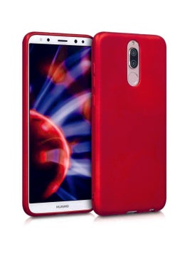 Eonaks Huawei Mate 10 Lite Red Silicone Rubber Case Back Cover Red 