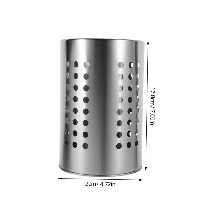 Stainless Steel Cutlery Holder And Draining Basket For Chopsticks Spoons Kitchen Countertop - Image 3