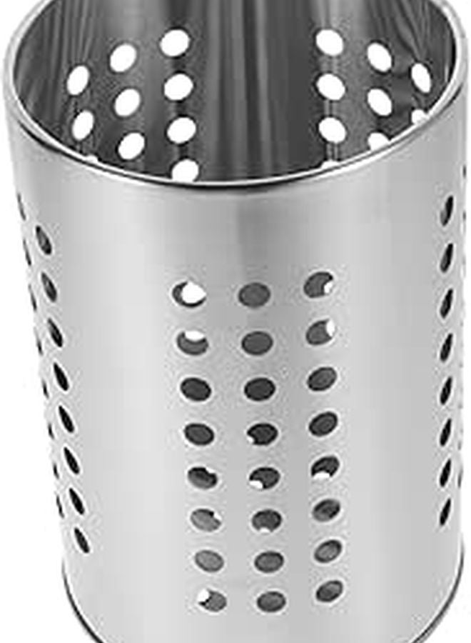 Stainless Steel Cutlery Holder And Draining Basket For Chopsticks Spoons Kitchen Countertop - Image 1