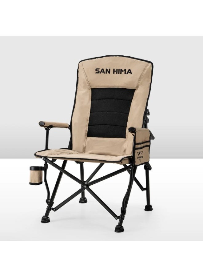 San Hima Luxury Folding Camping Chair Portable Outdoor Thick Padding - Image 1