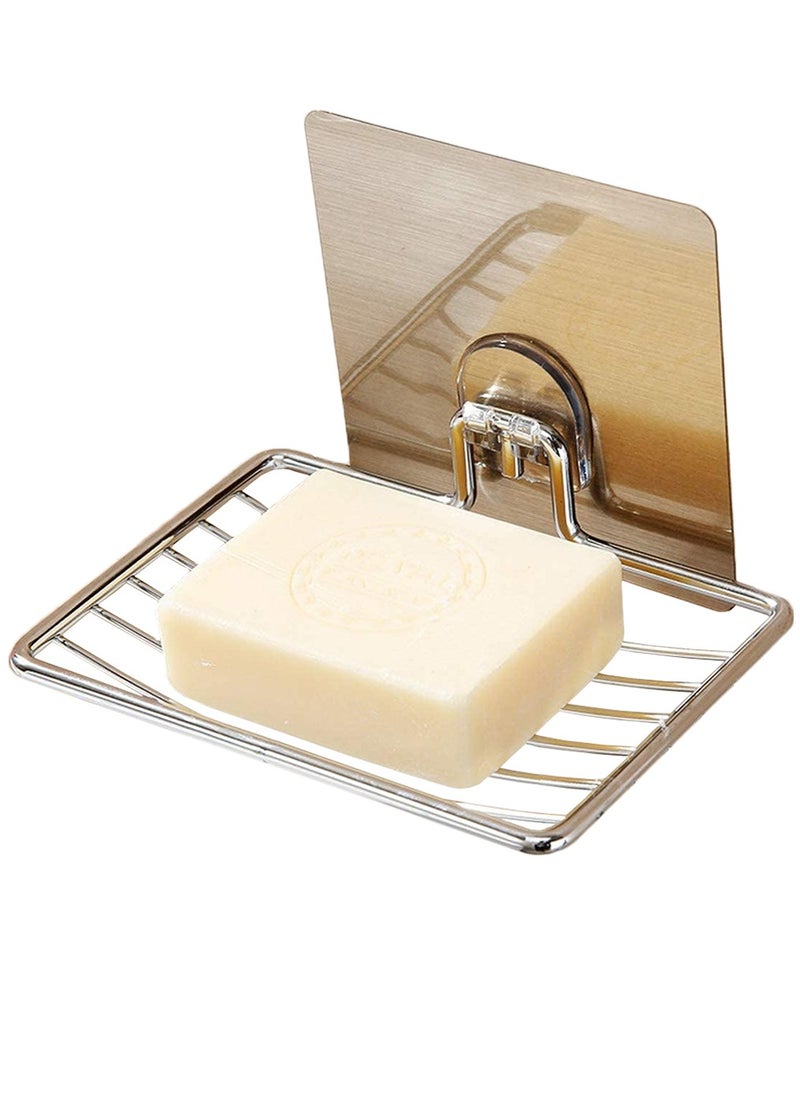 HomarKet Suction Soap Saver Dispensers Strong Rustproof Stainless Steel Soap Rack Self Adhesive Wall Mounted Soap Dish Holder Basket Vacuum Suction Cup Bar Soap Sponge Holder for Shower and Bathroom  - Image 5