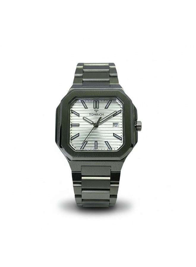 TOMRICH Vertex Men’s Luxury Analog Watch Stainless Steel Square Case White  Dial Wrist Watch TR1002M - Image 2