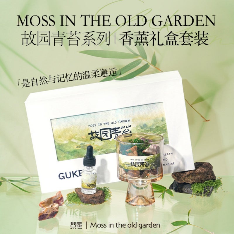 Hometown moss aromatherapy decoration pine aromatherapy essential oil without fire aromatherapy gift box creative high-end feeling accompanying gift - Image 3