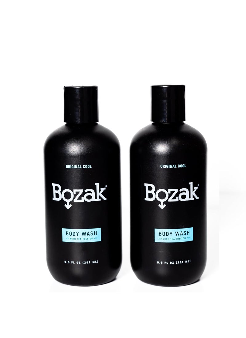 Bozak - Bozak Cooling Body Wash for Men and Women  Moisturizes Provides Jock Itch Athletes Foot and Odor Defense  Paraben Free Dye Free Sulfate Free  Double Pack - Image 1