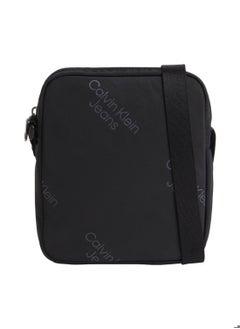 Calvin Klein Jeans Men's Logo Reporter Bag - Polyester, Black  - Image 1