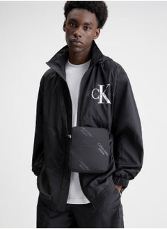 Calvin Klein Jeans Men's Logo Reporter Bag - Polyester, Black  - Image 3
