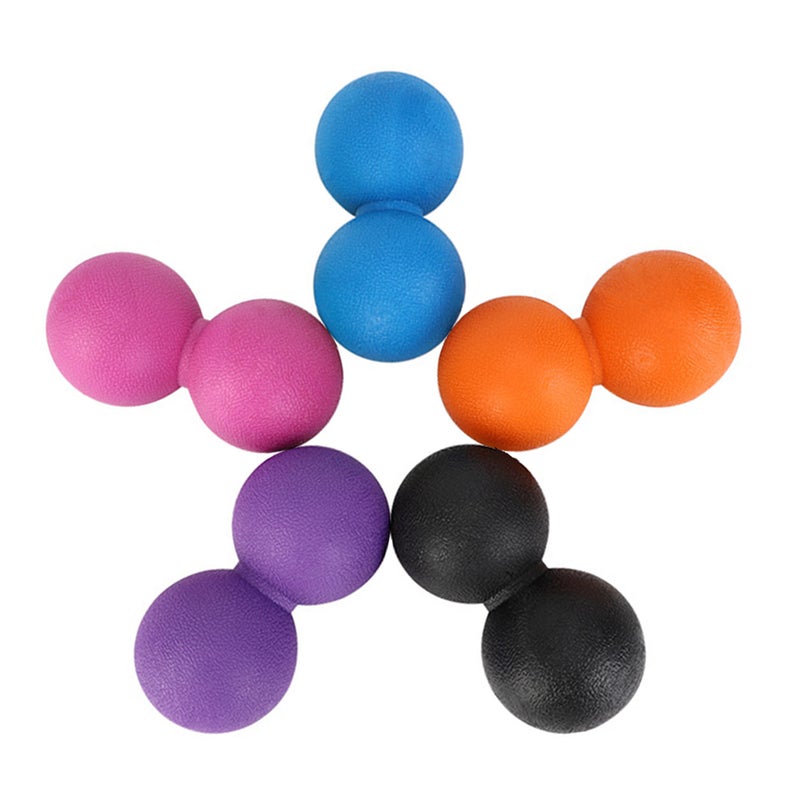 Peanut Massage Ball Double Gym Fitness Muscle Release Ball Pilates Yoga Back Deep Tissue Trigger Point Therapy Massage Roller for Spine Neck Back Pain Relief - Image 4
