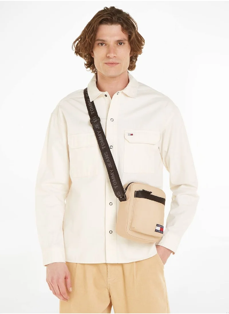 TOMMY JEANS Men's Daily Reporter Bag - Polyester, Beige