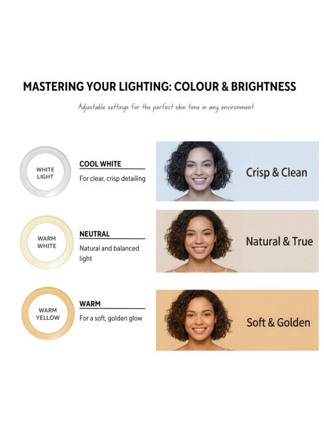 LED Ring Light with Tripod Stand & Mini Tripod – Adjustable Dual Color Temperature Lighting for Video Recording, Streaming, Photography & Makeup - Image 2