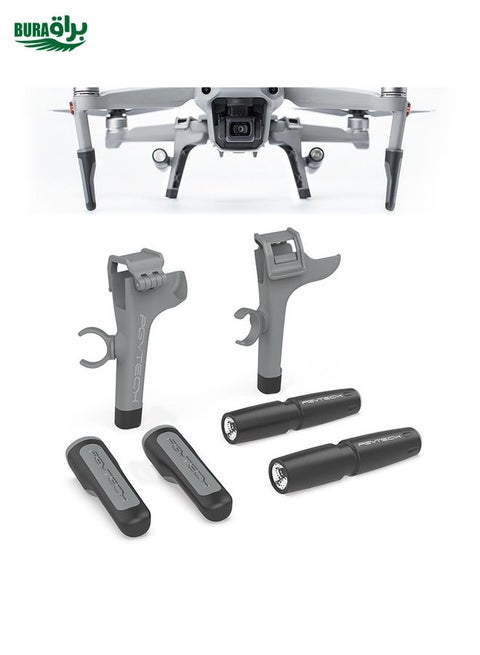 PGYTECH P-16A-038 Portable Heightened Landing Gear Extensions Rack LED Headlamp Set for DJI Mavic Air 2