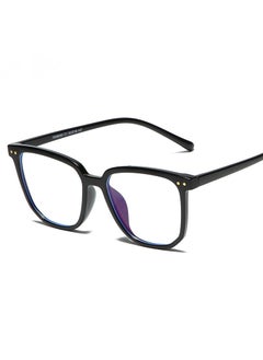 Ultralight anti-blue light glasses Fashion large frame goggles Black C1
