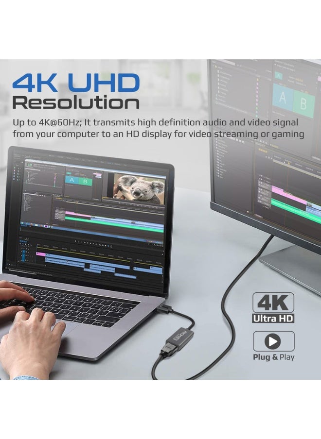 Promats محول Promate MediaLink-DP 4K@60Hz عالي الدقة من DisplayPort إلى HDMI®  - Image 5
