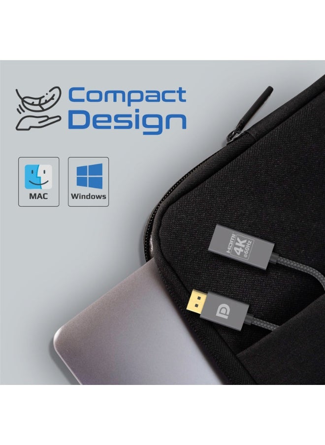 Promats محول Promate MediaLink-DP 4K@60Hz عالي الدقة من DisplayPort إلى HDMI®  - Image 2