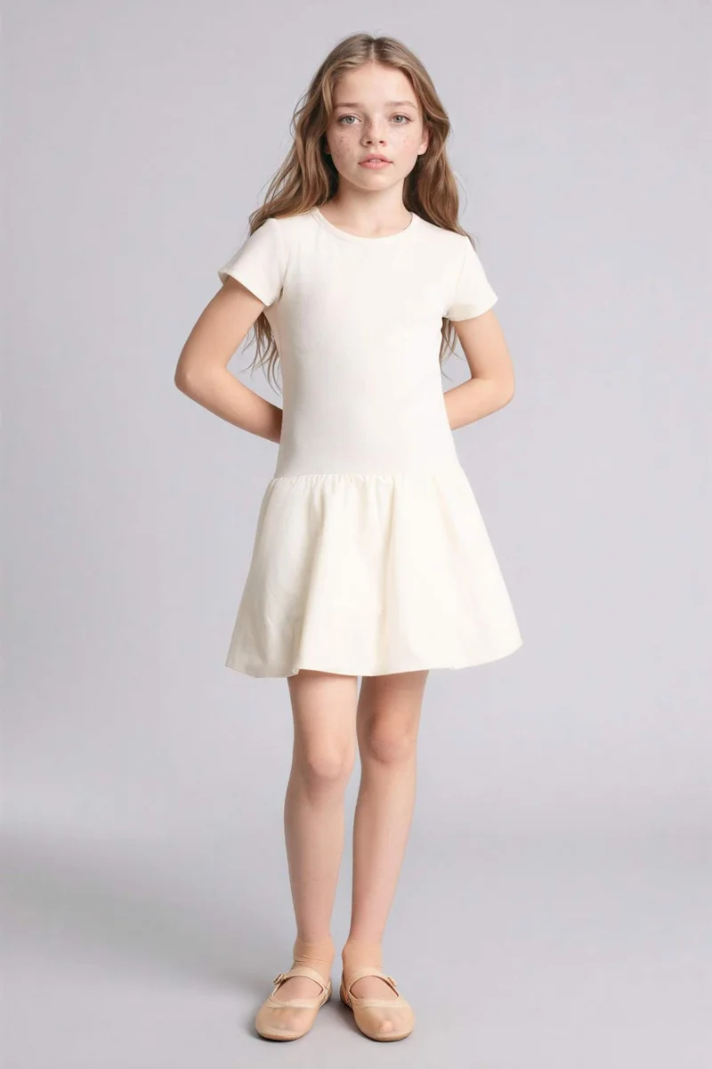 ديفاكتو Girl Half Sleeve Dress