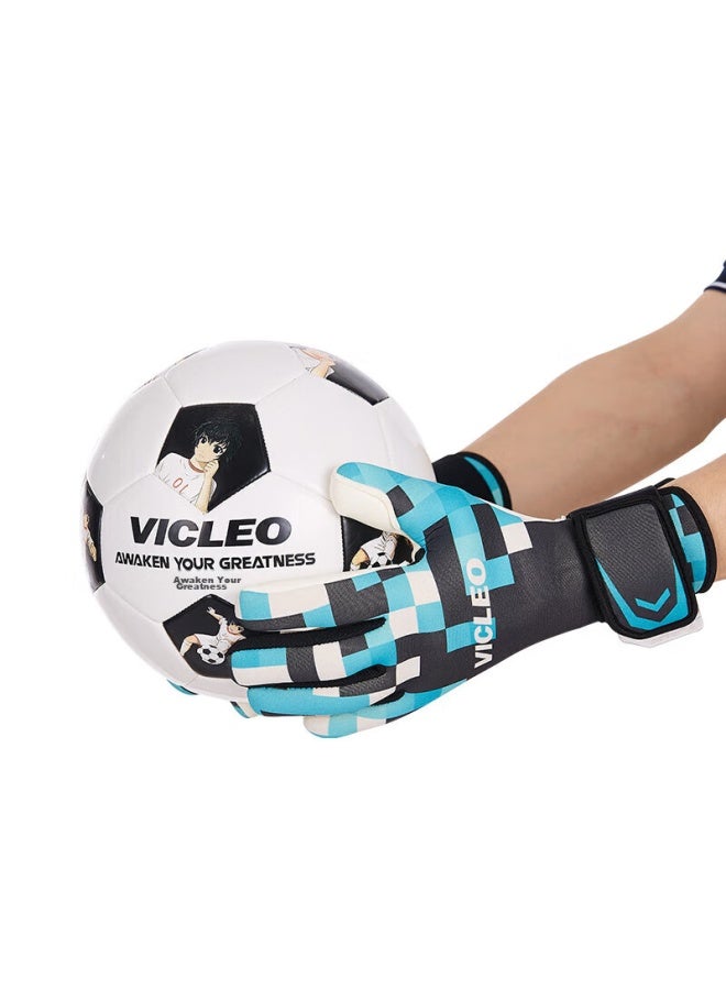 Vicleo Soccer Goalkeeper Gloves, Professional Adult Goalie Gloves, V321561, Blue-gray, Size 8 - Image 2