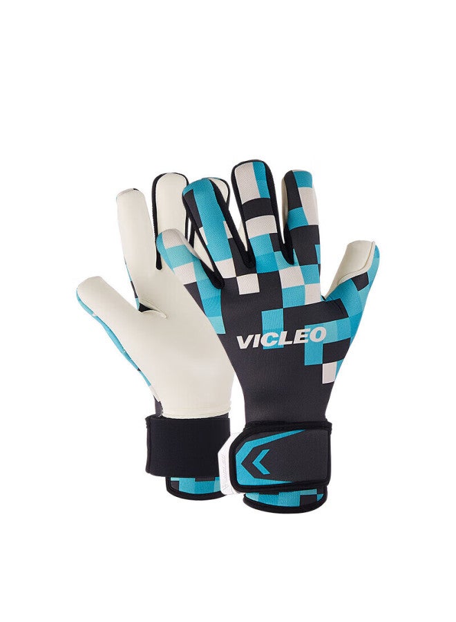 Vicleo Soccer Goalkeeper Gloves, Professional Adult Goalie Gloves, V321561, Blue-gray, Size 8 - Image 3
